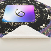 6e Amethist Bruiloft Jubileum Mandala Sherpa Deken (3/4)