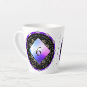 6e Amethyst Wedding Jubileum Latte Mok (Linkerhoek)