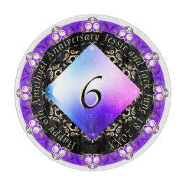 6e Amethyst Wedding Jubileum Snijplank