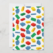 6e bouwuitnodiging, Bouwstenen Verjaardag Kaart (Achterkant)