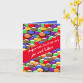 6e bruiloft Jubileum Snoep, Kaart (Gele Bloem)