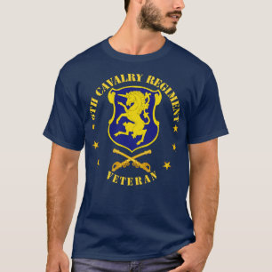 6e Cavalerie Regiment Veteraan w Cav Branch T-shirt