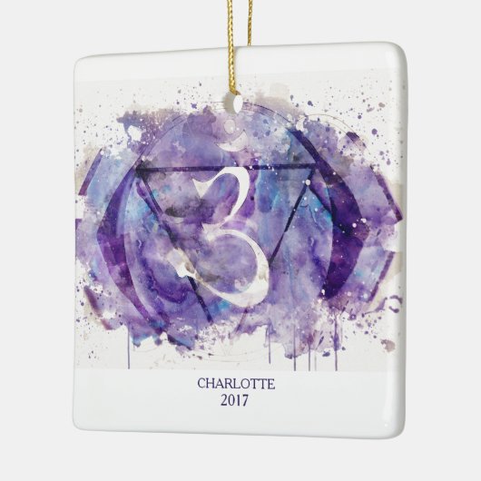 6e Chakra - derde e-mail - anja - binnenste gids - Keramisch Ornament (Links)