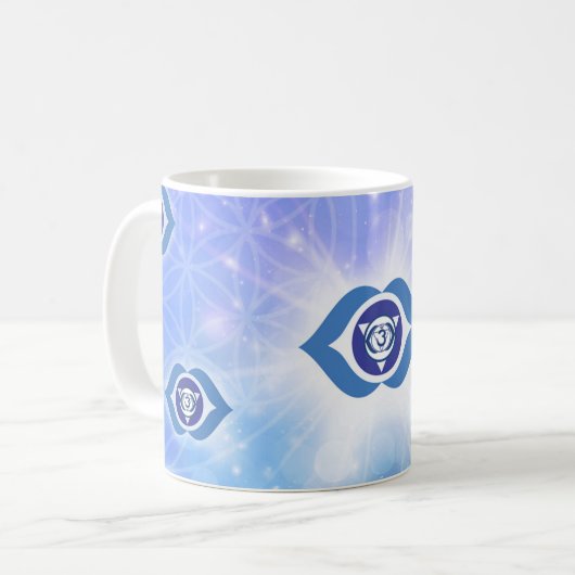 6e Chakra - Derde Oog Chakra Koffiemok (Voorkant links)