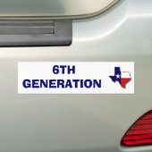 6E GENERATIE BUMPERSTICKER (Op auto)