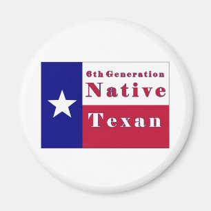 6e generatie inheemse textielvlag magneet