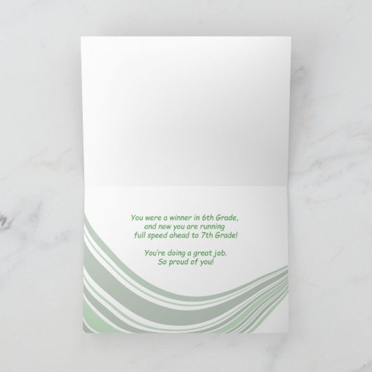 6e graad Afstuderen, Softball Ball en Pet Kaart (Binnen)