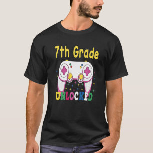 6e graad bereikt 7e graad niet-vergrendelde witte t-shirt