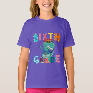 6e GRAAD Dino Squad jongens Meisjes leraar Terug n T-shirt