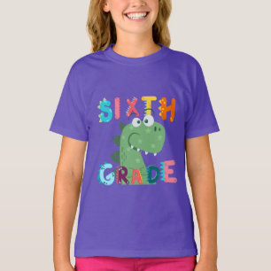 6e GRAAD Dino Squad jongens Meisjes leraar Terug n T-shirt