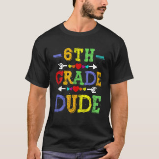 6e graad Grijs zesde graad terug naar school T-shirt
