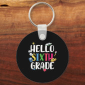 6e graad leraar Hallo 6e graad Sleutelhanger (Voorkant)