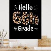6e graad leraar Hallo zesde graad Poster (Keuken)