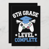 6e Graad Niveau Complete Gamer Gaming Afstuderen Kaart (Voorkant / Achterkant)