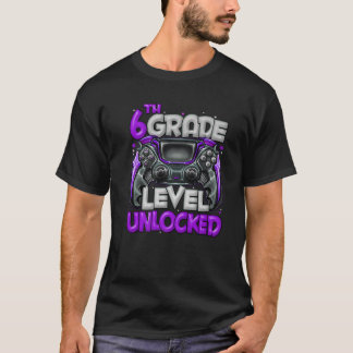 6e graad onvergrendeld spel in 6e graad terug naar t-shirt