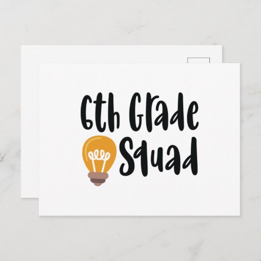 6e graadkwadraat briefkaart (Voorkant / Achterkant)