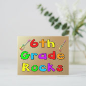 6e graads Rocks Briefkaart (Staand voorkant)