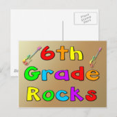 6e graads Rocks Briefkaart (Voorkant / Achterkant)