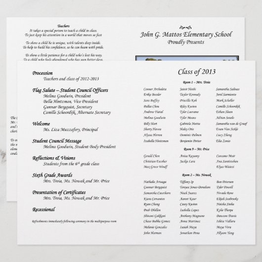 6e GRADE-programma's (Voorkant / Achterkant)