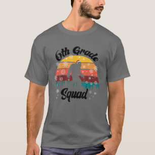 6e Grade Squad Funny Santa Hat Kerstman T-shirt