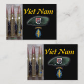 6e groene berets speciale troepenmacht flash - han visitekaartje (Voorkant / Achterkant)