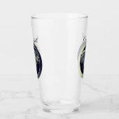 6e IJzeren bruiloft Jubileum 3D Heart Emblem Glas (Links)