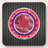 6e infanteriedivisie bier onderzetter (Voorkant)