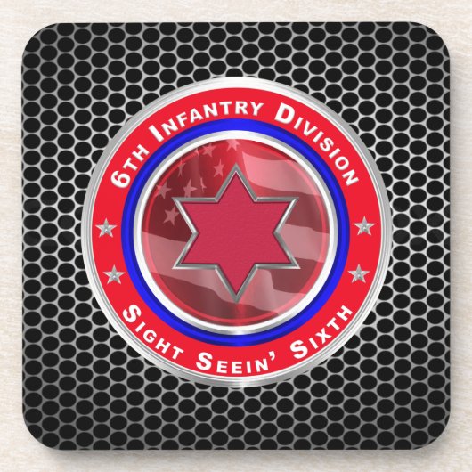 6e infanteriedivisie bier onderzetter (Voorkant)