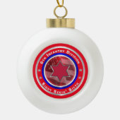 6e infanteriedivisie keramische bal ornament (Voorkant)