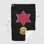6e Infanteriedivisie Patch Insigne Golfhanddoek (Insitu)