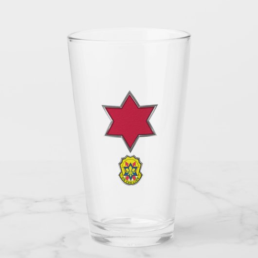 6e Infanteriedivisie Patroon Glas (Voorkant)