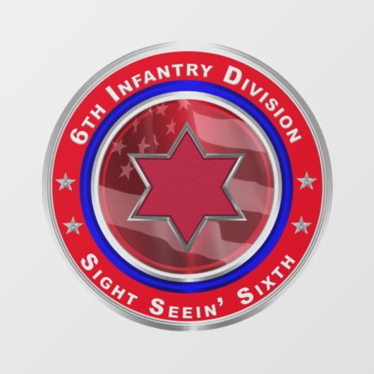 6e infanteriedivisie raamsticker (Vel)