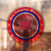 6e infanteriedivisie raamsticker (Vel 2)