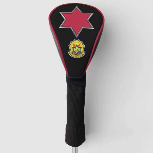 6e infanteriedivisie "Red Star" Golf Head Hoesje Golfheadcover (Voorkant)