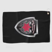 6e infanteriedivisie "Sight Seein" 6e schild Golfhanddoek (Horizontaal)