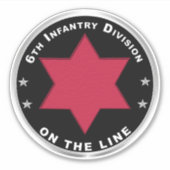 6e infanteriedivisie sticker (Voorkant)