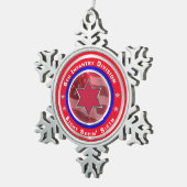 6e infanteriedivisie tin sneeuwvlok ornament (Rechts)