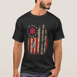 6e Infanteriedivisie Veteraan VS Vlag Militaire Ve T-shirt