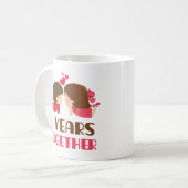 6e Jubileum cadeau voor haar Koffiemok (Voorkant links)