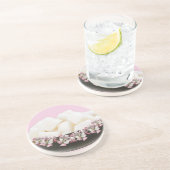 6e Jubileum, ijzer en suiker Zandsteen Onderzetter (Zijkant)