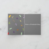 6e Jubileum, nagels en Snoep, Kaart (Binnen)