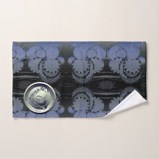 6e Jubileum van het huwelijk Steampunk Iron Medall Bad Handdoek (Handdoek)