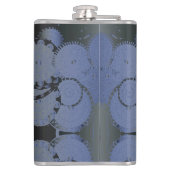 6e Jubileum van het huwelijk Steampunk Iron Medall Heupfles (Achterkant)