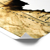 6e Kaart van de vergeten Realm Poster (Hoek)