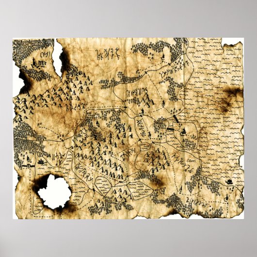 6e Kaart van de vergeten Realm Poster (Voorkant)