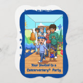 6e Kanker Jubileum Party Uitnodigingen (Voorkant / Achterkant)