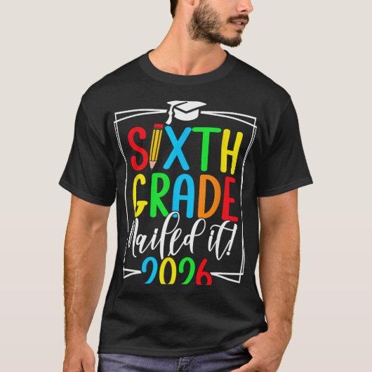 6e klas 2026 afstuderen _1 t-shirt (Voorkant)