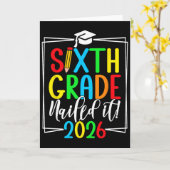 6e klas 2026 afstuderen zesde klas _1 kaart (Gele Bloem)