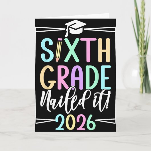 6e klas 2026 Afstuderen zesde klas Kaart (Voorkant)