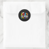 6e klas Afstuderen 2025 zesde klas Afstuderen 202 Ronde Sticker (Tas)